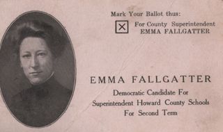 Emma Fallgatter's Campaign for County Superintendent of Schools, 1907