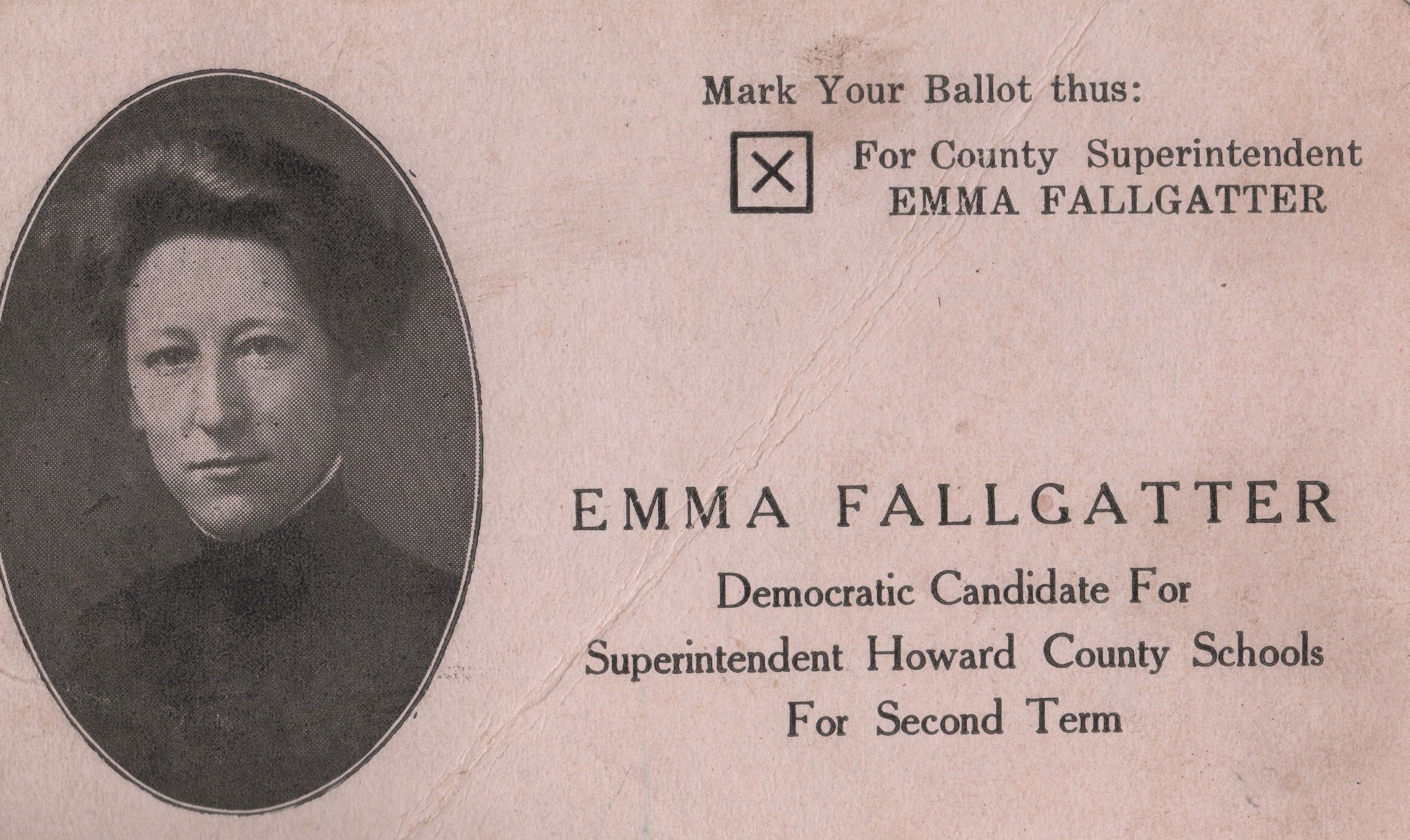 Emma Fallgatter's Campaign for County Superintendent of Schools, 1907