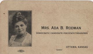 Ada Burney Rodman's Campaign for County Register of Deeds, 1908
