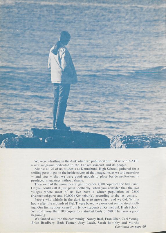 April 1974 Salt Magazine, Introduction