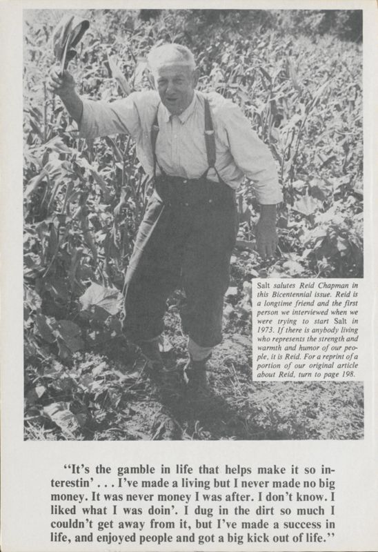 June 1976 Bicentennial Salt Magazine, Inside Front Cover