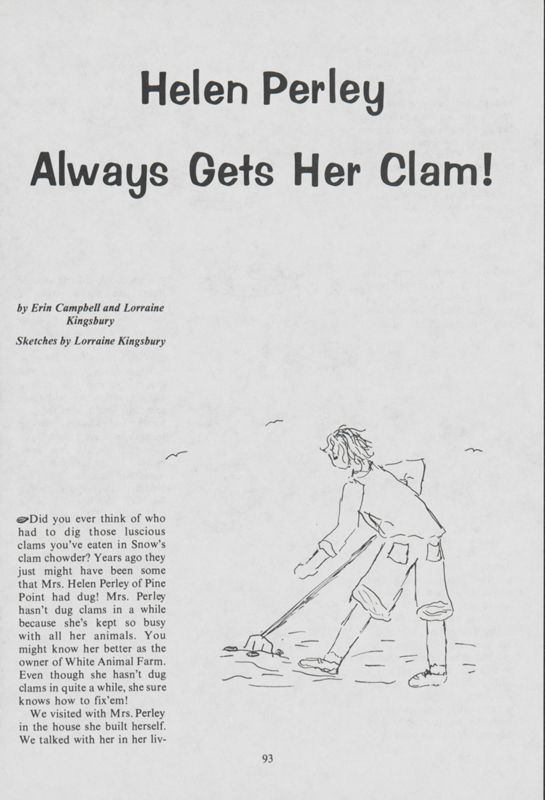 Helen Perley Always Gets Her Clam