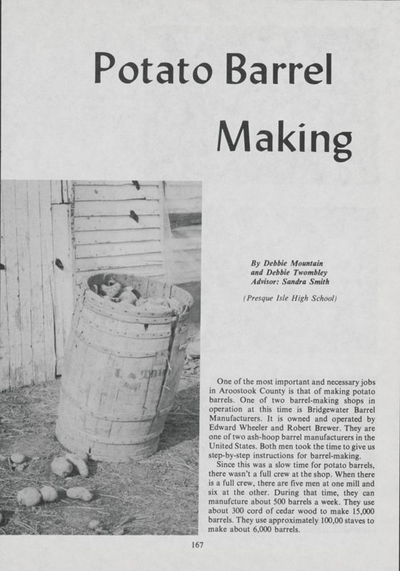 Potato Barrel Making