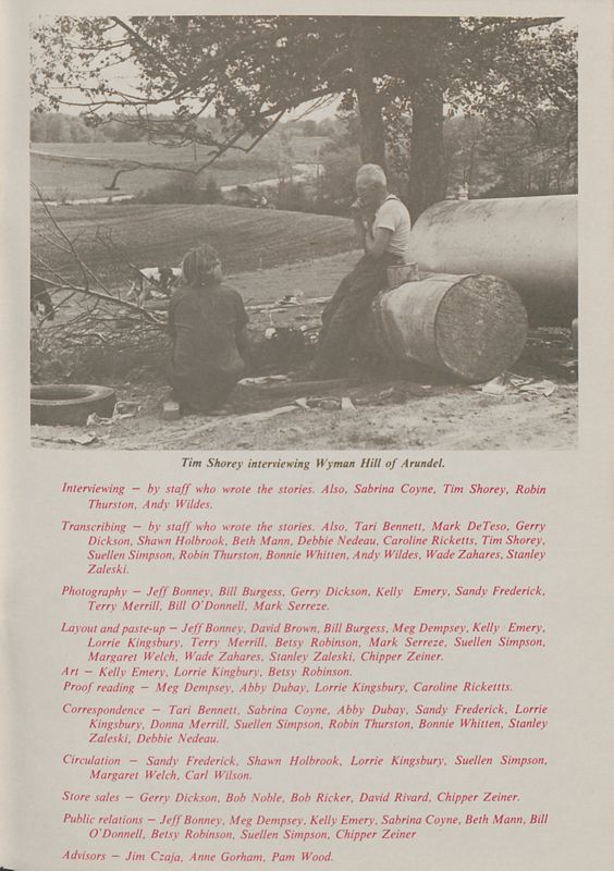 June 1977 Salt Magazine, Masthead