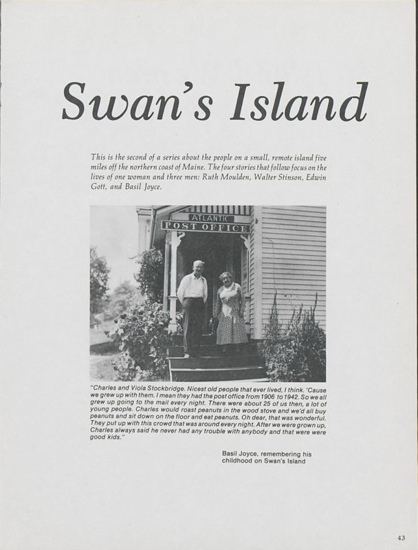 Swan's Island (Part 2)