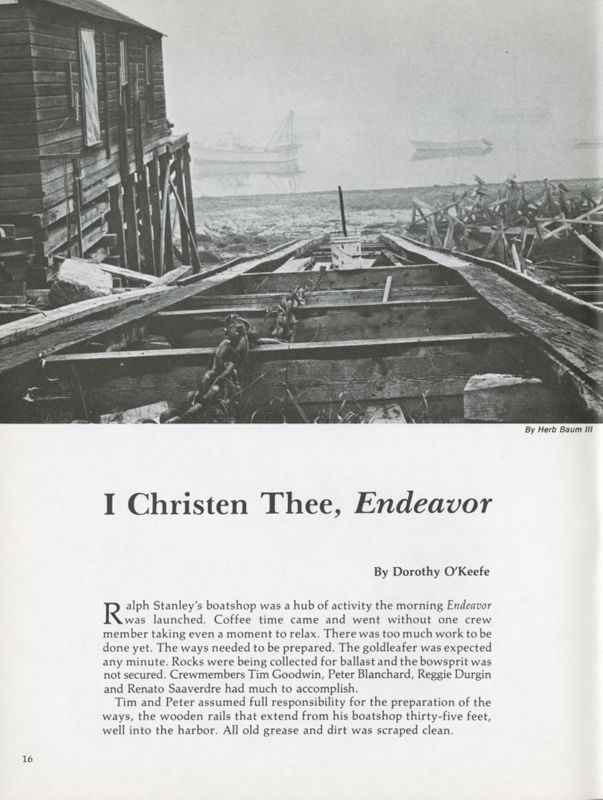 I Christen Thee Endeavor