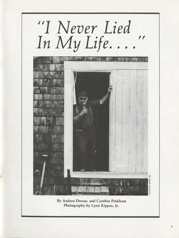 I Never Lied in My Life