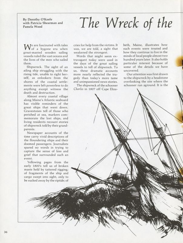 Wreck of the Schooner Charles