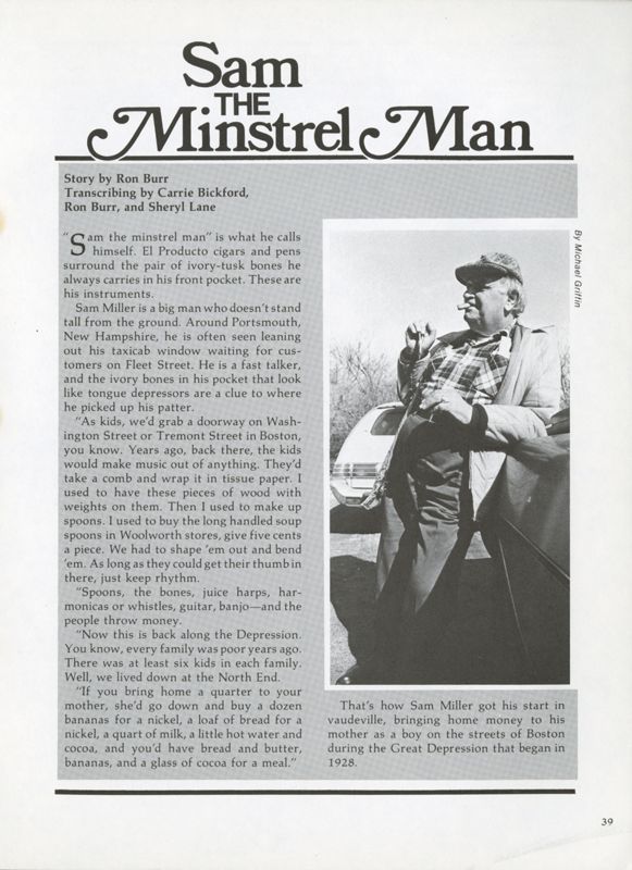 Sam, the Minstrel Man