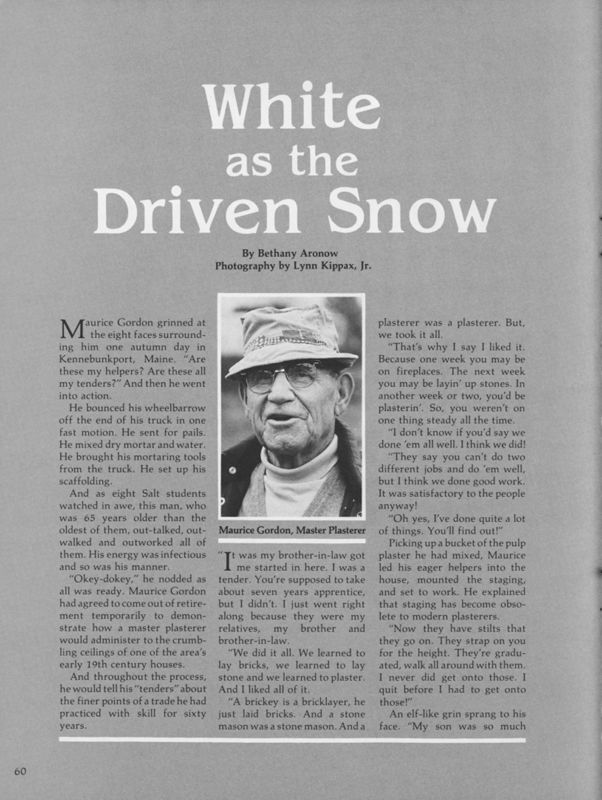 White As the Driven Snow'