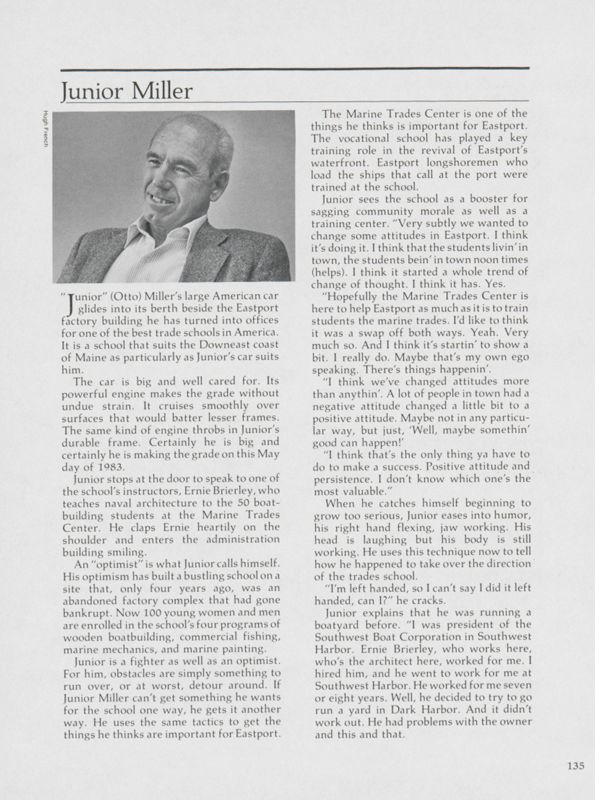 Hard Work and Persistence: Junior Miller