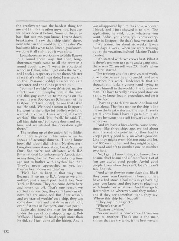 Longshoreman: Ed Barnes