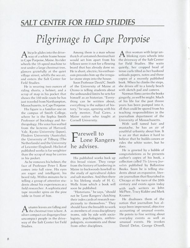 Pilgrimage to Cape Porpoise