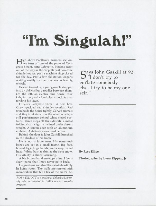 I'm Singulah!