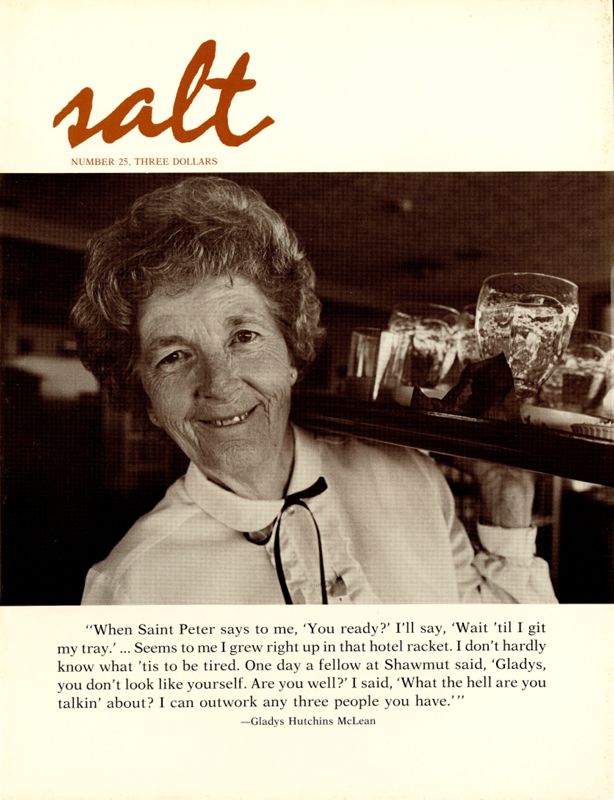 August 1985 Salt Magazine, Front Cover