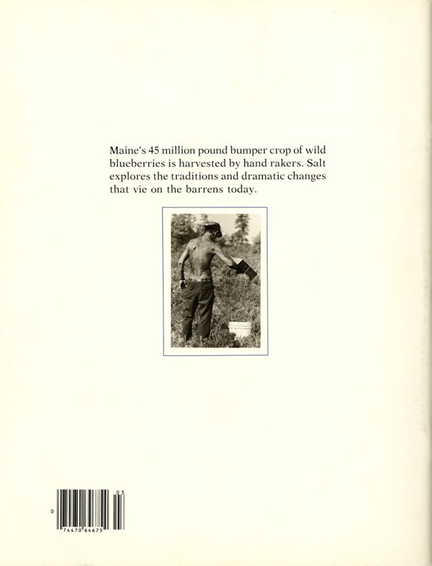 November 1985 Salt Magazine, Back Cover