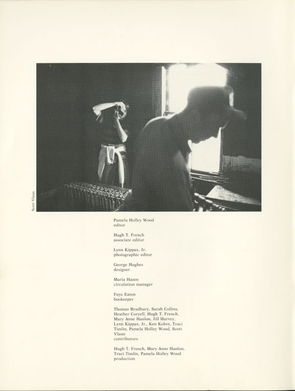 October 1986 Salt Magazine, Inside Front Cover