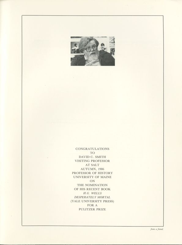 October 1986 Salt Magazine, Inside Back Cover