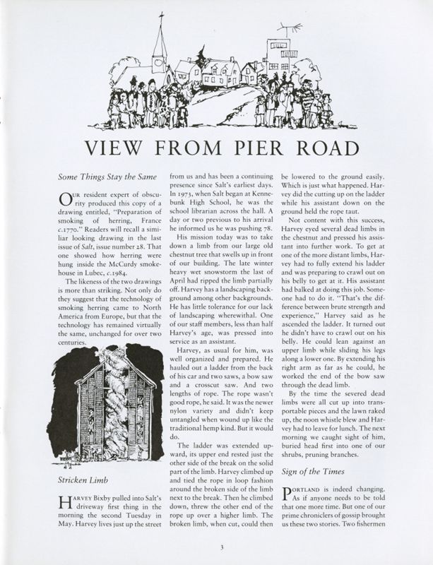 June 1987 Salt Magazine, View From Pier Road