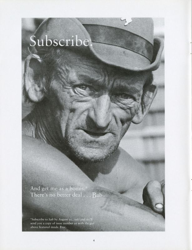 June 1987 Salt Magazine, Salt Advertisement