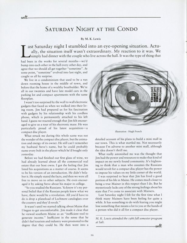 Saturday Night at the Condo