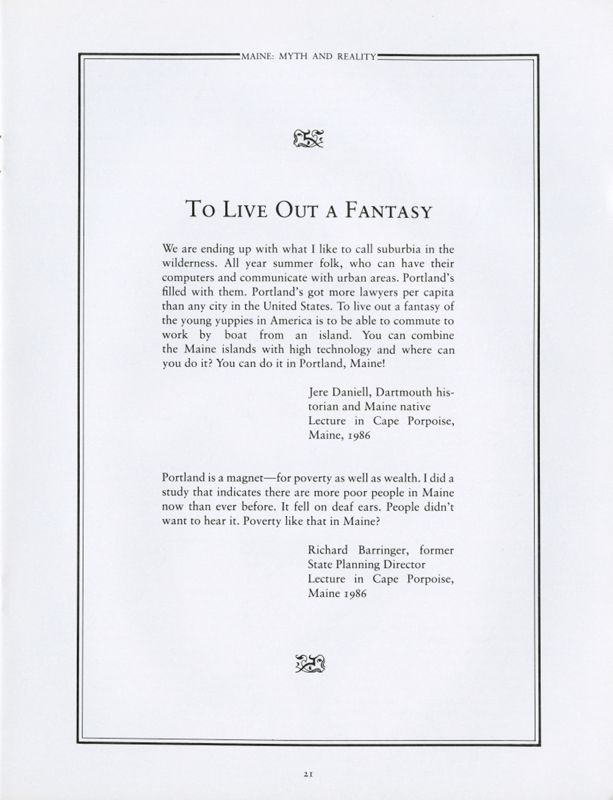 In Pursuit of a Fantasy