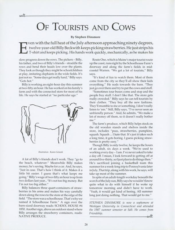 Of Tourists and Cows