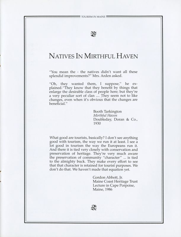 Soda Fountain Philosophy: Natives, Yachters and Coneheads in a Camden Pharmacy