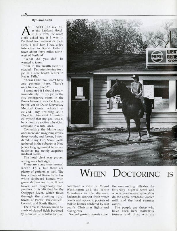 When Doctoring Is Woman's Work