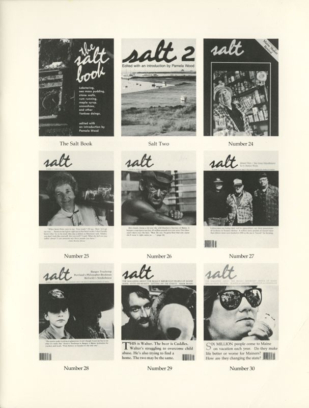 November 1987 Salt Magazine, Inside Back Cover