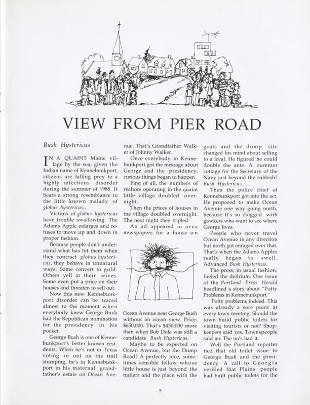 May 1988 Salt Magazine, View From Pier Road