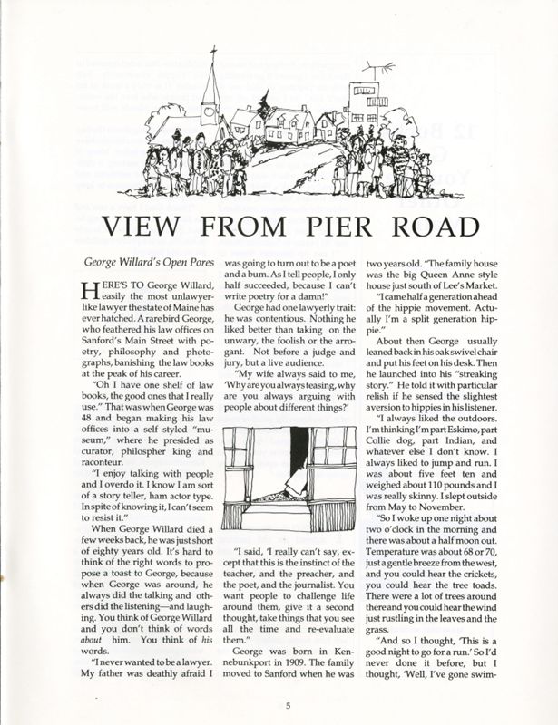 September 1988 Salt Magazine, View From Pier Road