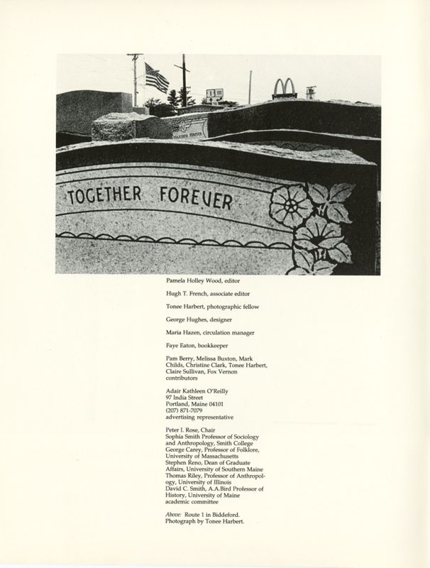 December 1988 Salt Magazine, Inside Front Cover