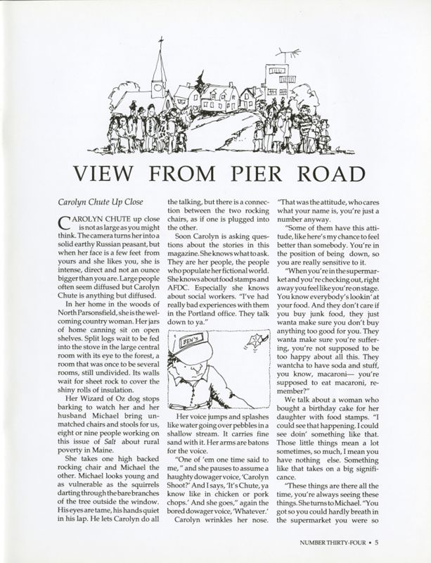December 1988 Salt Magazine, View From Pier Road