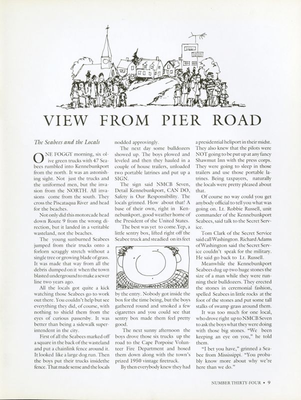 May 1989 Salt Magazine, View From Pier Road