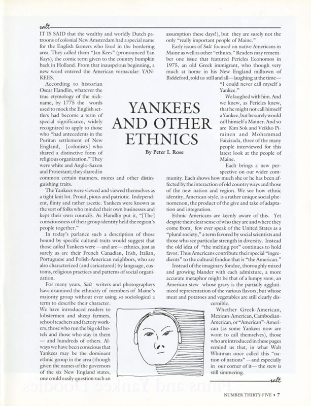 Yankees and Other Ethnics