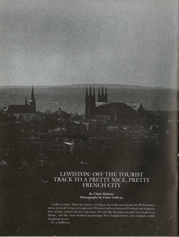Lewiston: Off the Tourist Track to a Pretty Nice, Pretty French City