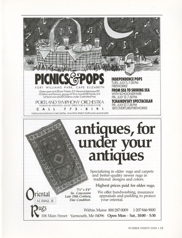 July 1990 Salt Magazine, Advertisements