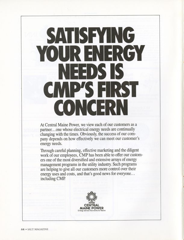 July 1990 Salt Magazine, Advertisement (CMP)