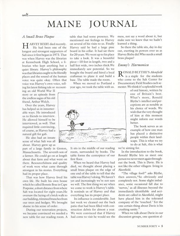 December 1990 Salt Magazine, Maine Journal