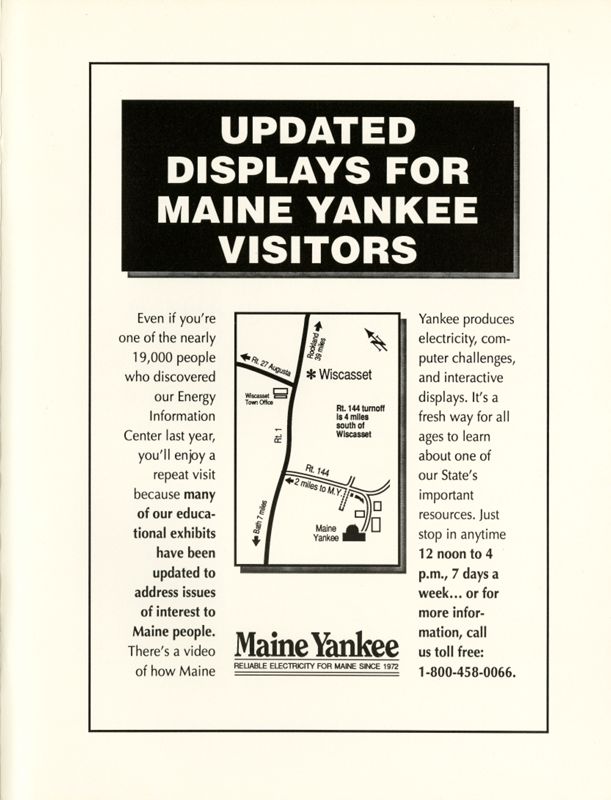 November 1991 Salt Magazine, Inside Back Cover