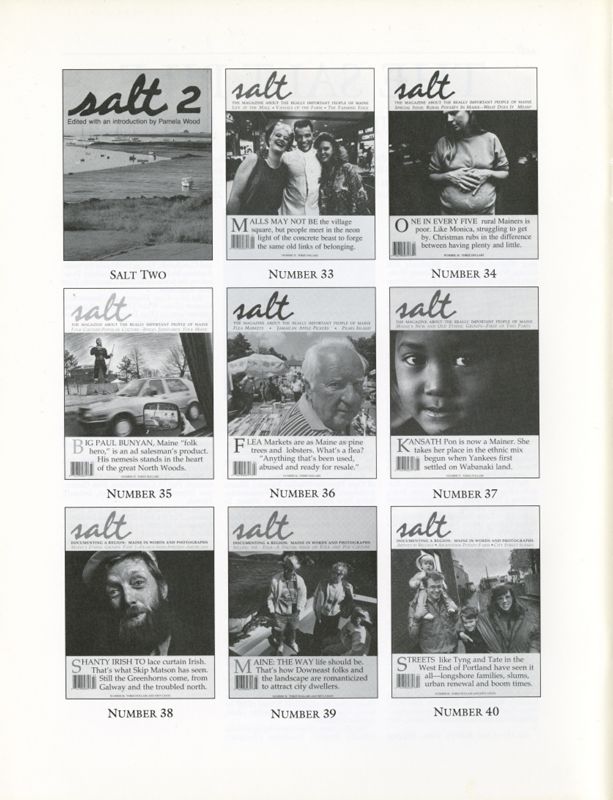 November 1991 Salt Magazine, Salt Covers