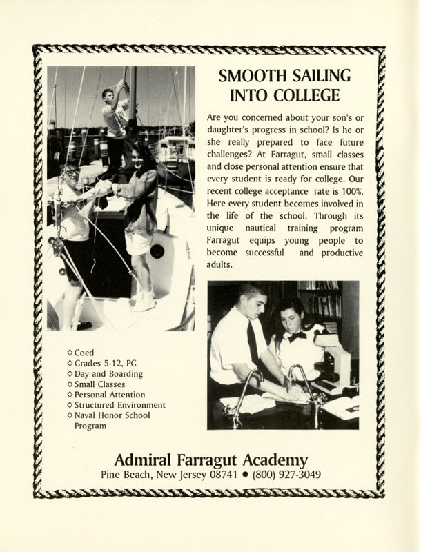 August 1993 Salt Magazine, Inside Front Cover