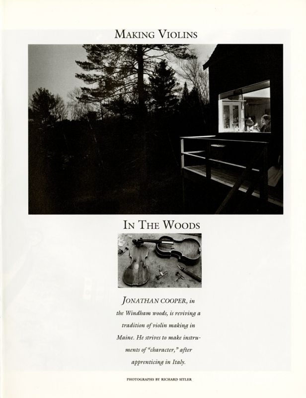 Violin Making in the Woods