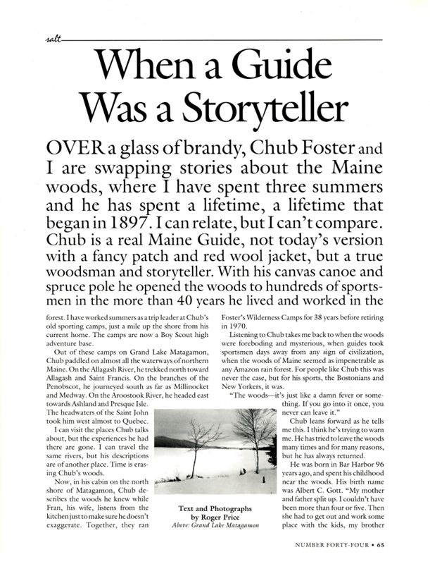 When a Guide Was a Storyteller