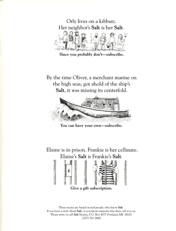 April 1997 Salt Magazine, Inside Back Cover