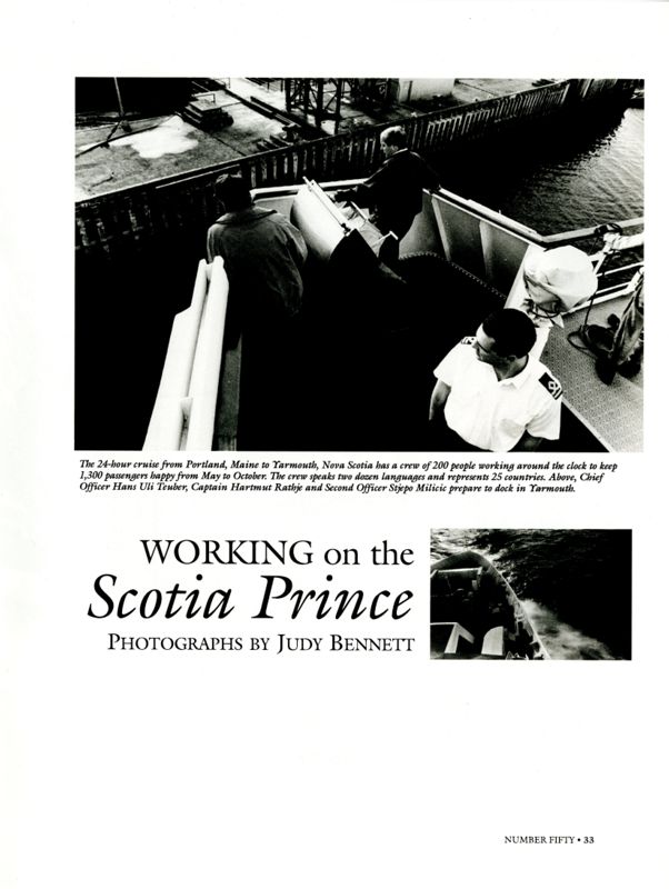 Working on the Scotia Prince