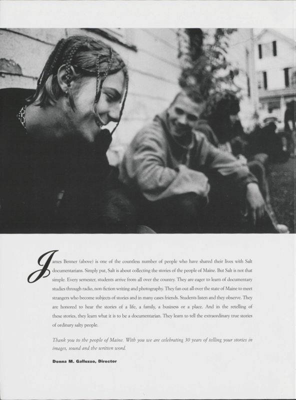 Salt 2003-2004 Magazine, Inside Front Cover