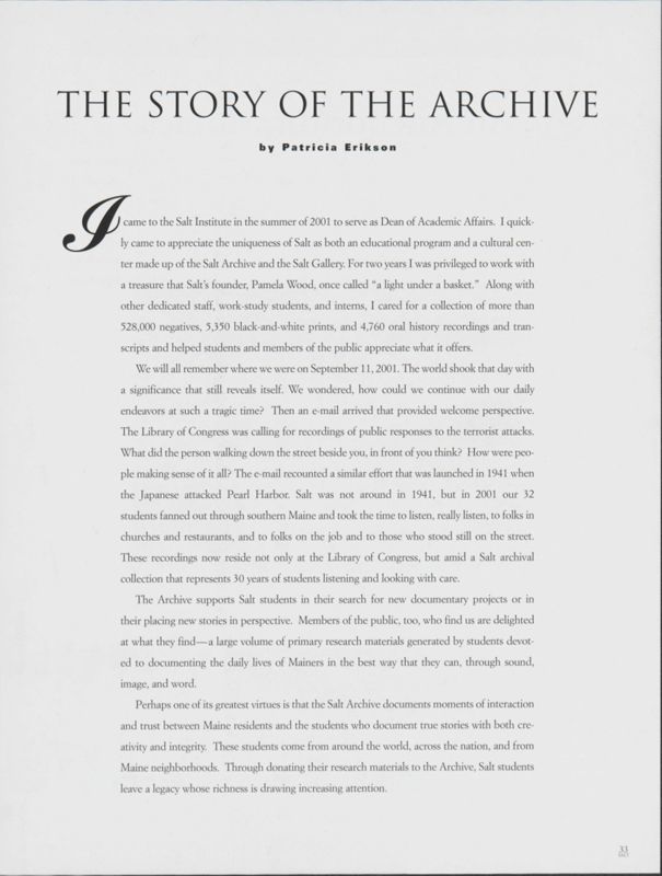 The Story of the Archive