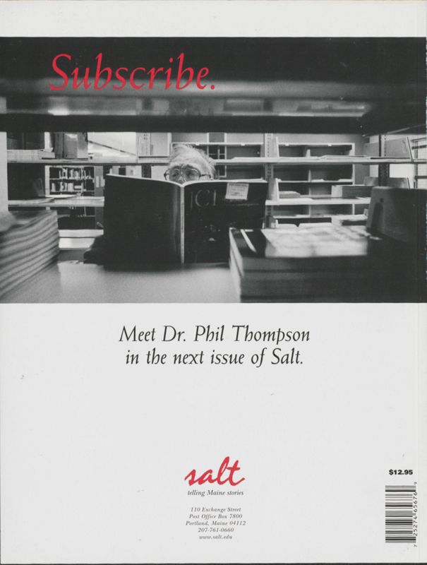 Salt 2003-2004 Magazine, Back Cover